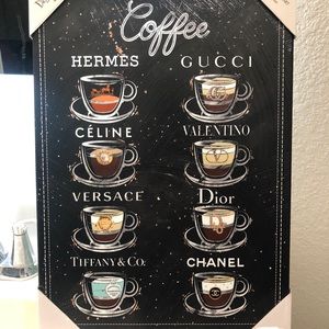 Designer inspired canvas wall art